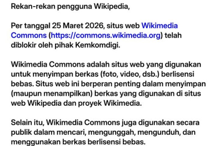 Viral Kabar Wikipedia Diblokir Pemerintah, Ini Fakta Sebenarnya
