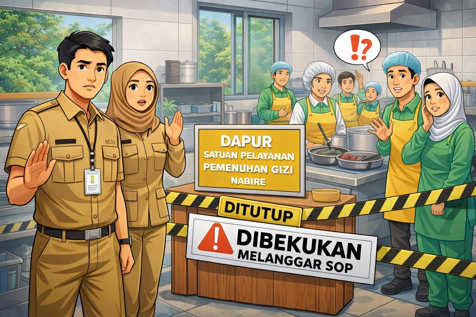 SPPG di Nabire Kembali Dibekukan, Lima Dapur Belum Punya Ipal Sesuai Standar