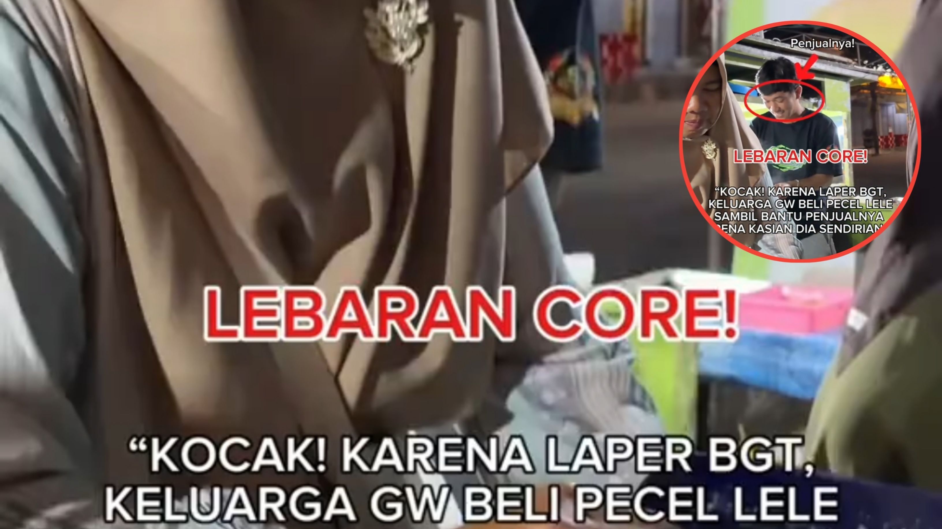 Beli Pecel Lele Sambil Bantu Jualan, Warganet: Terlalu Ikut Campur