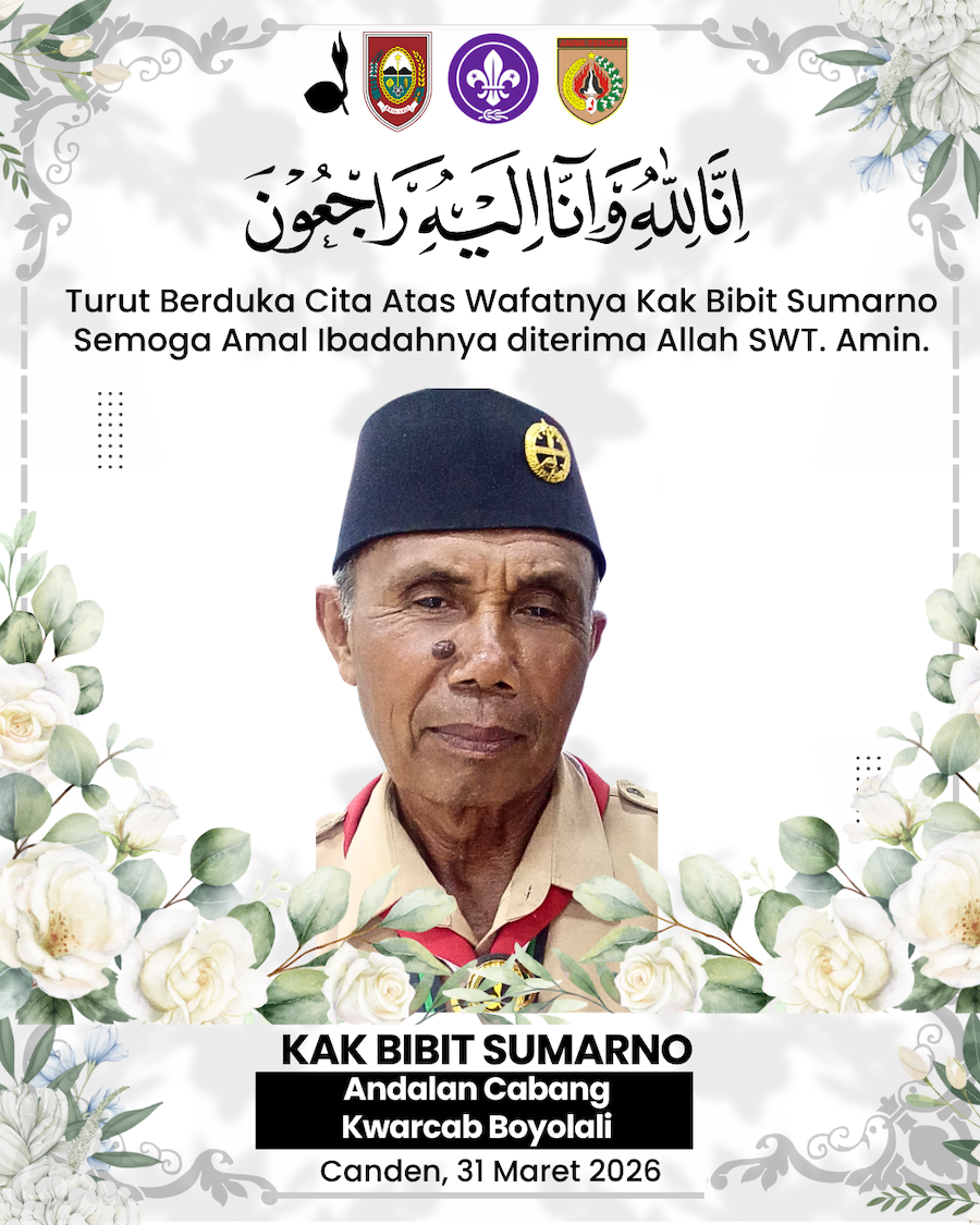Kabar Duka Anggota Dewan Kehormatan Pramuka Boyolali Berpulang