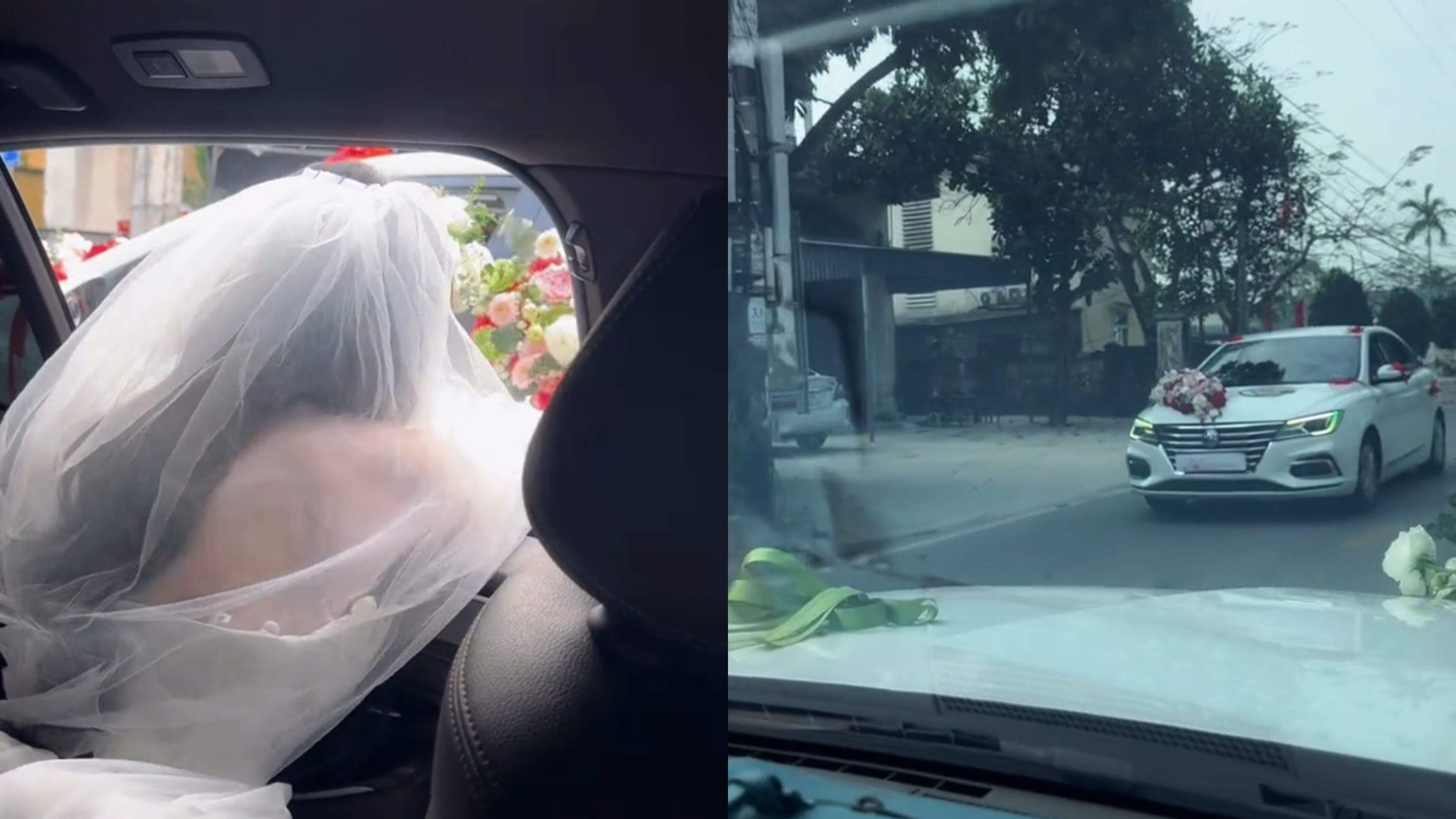 Dua Pengantin Tak Sengaja Bertemu di Jalan yang Sama, Lalu Tukar Bunga di Tengah Perjalanan
