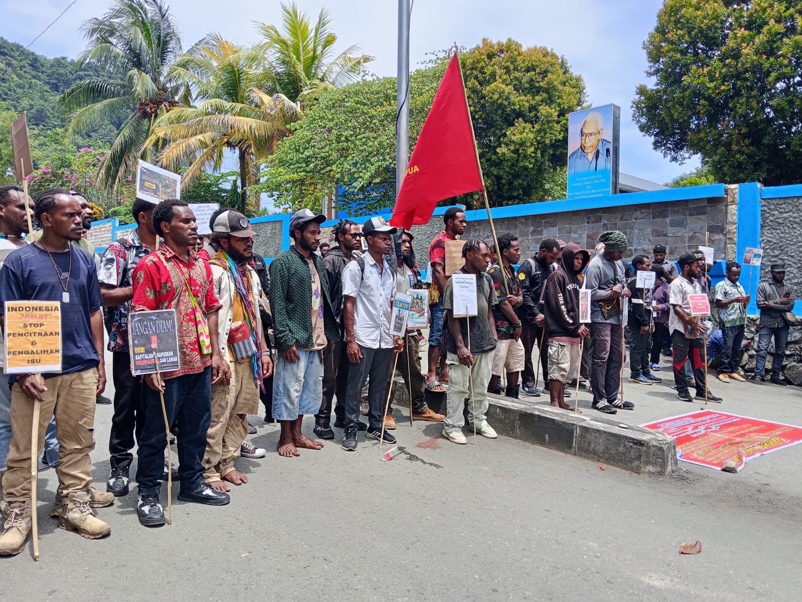 Mahasiswa Sentani Tolak Freeport Dan Serukan Hak Penentuan Nasib Sendiri Papua