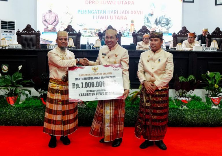 Kado HUT ke-27 Luwu Utara, Gubernur Sulsel Wujudkan Sederet Program Pembangunan