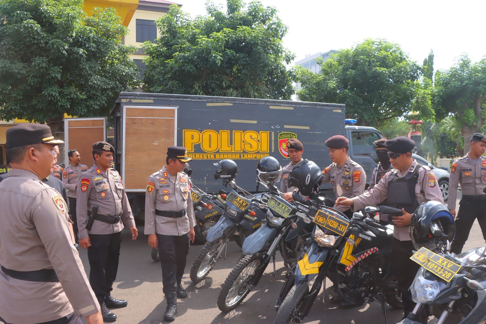 Polresta Bandar Lampung Siap Amankan May Day 2026, Pengecekan Alsus & Almatsus Digelar