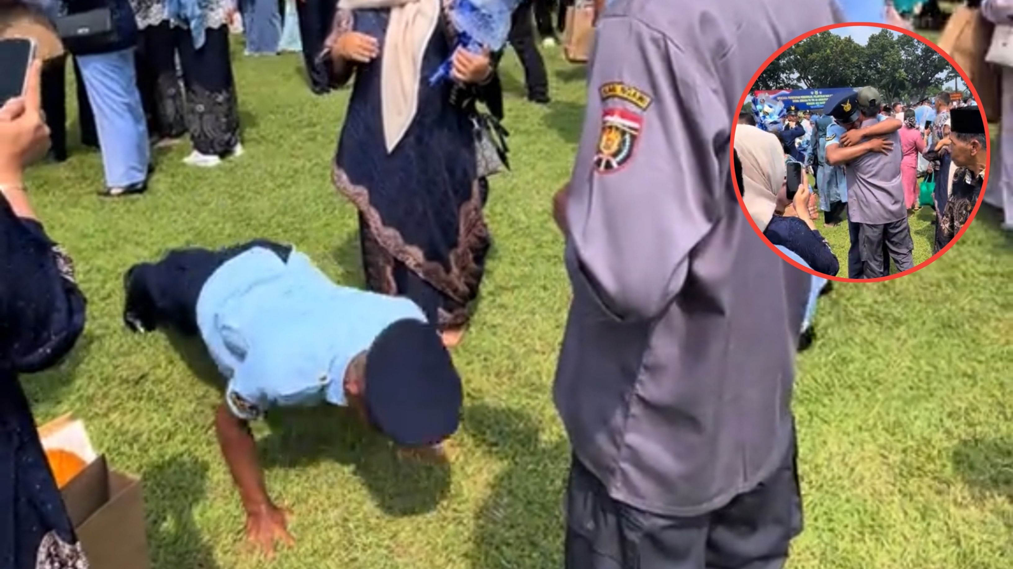 Anak di Solo Ini Berhasil Lolos Jadi TNI AU, Sosok Ayahnya yang Berprofesi sebagai Linmas Bikin Haru