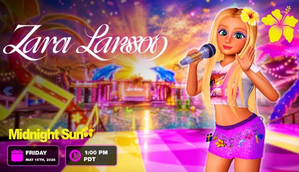 Zara Larsson Hadirkan Konser Virtual Baru di Roblox untuk Album Midnight Sun