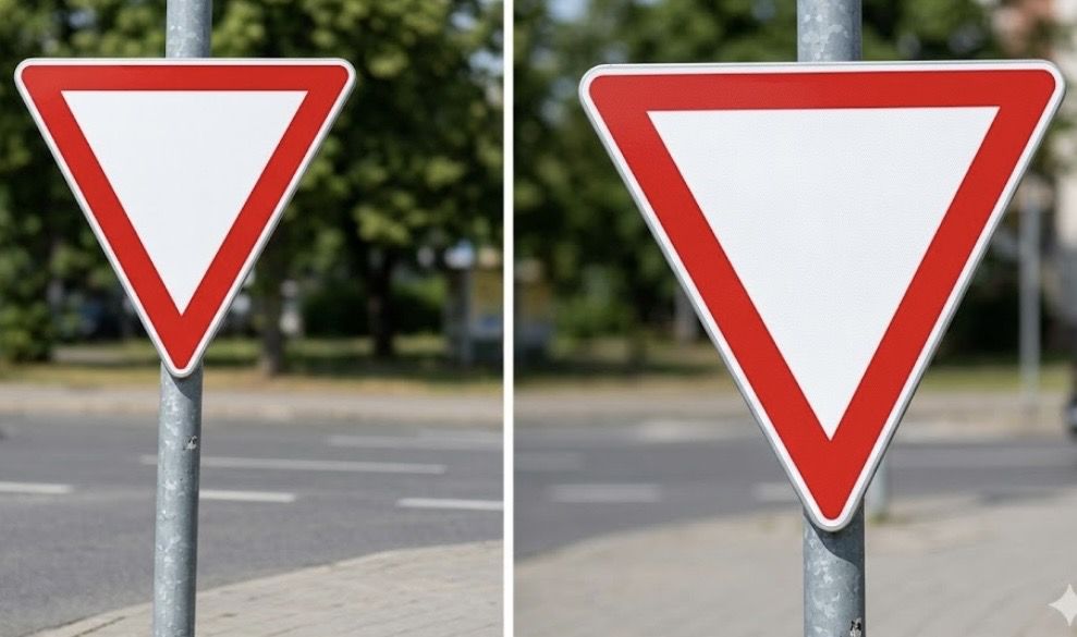 Mengenal Arti Rambu Segitiga Terbalik yang Sering Dijumpai di Jalan Raya