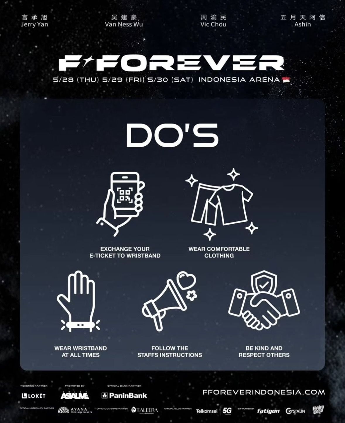 Daftar Do’s and Don’ts Konser F4 di Jakarta, Penonton Wajib Tahu
