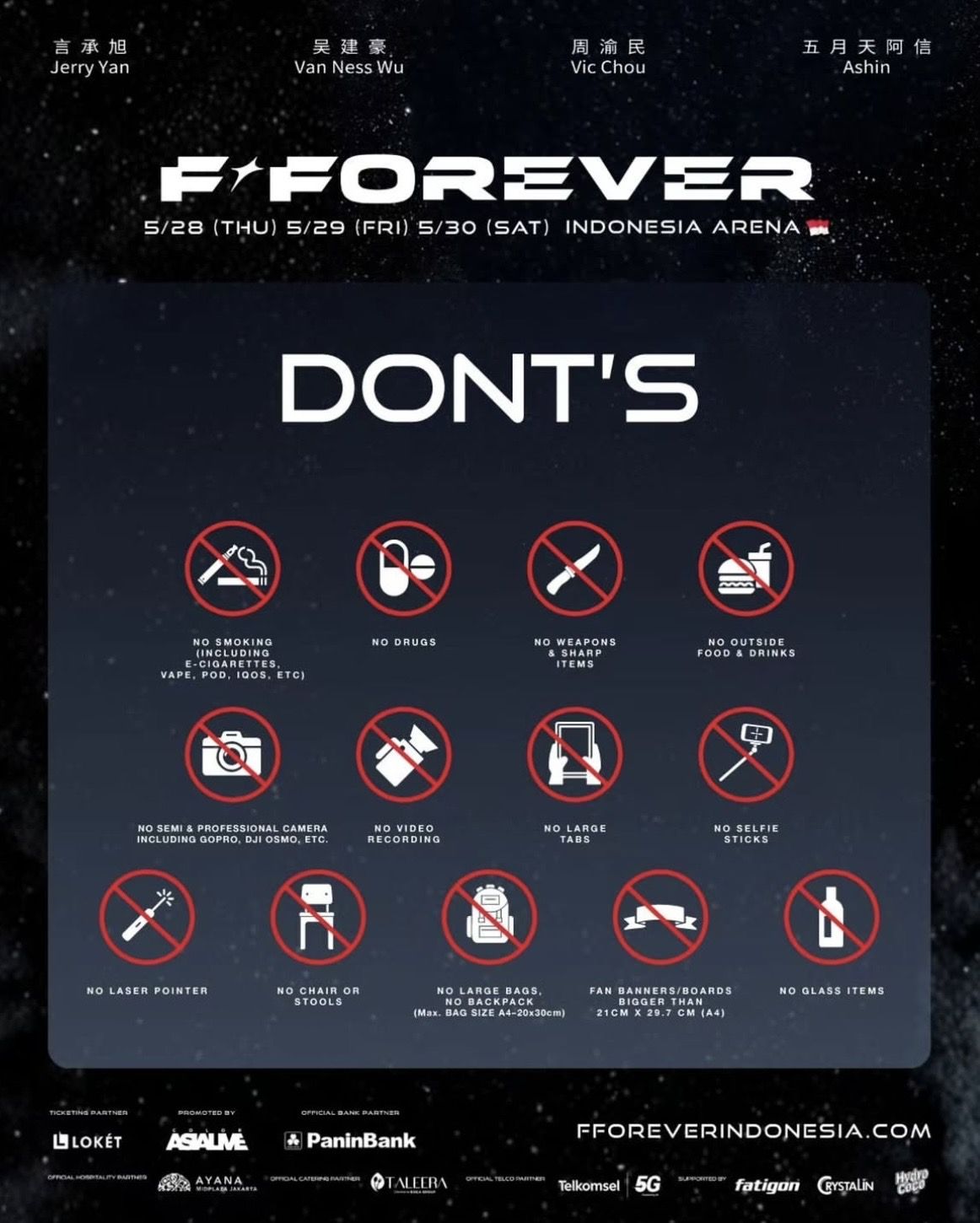 Daftar Do’s and Don’ts Konser F4 di Jakarta, Penonton Wajib Tahu
