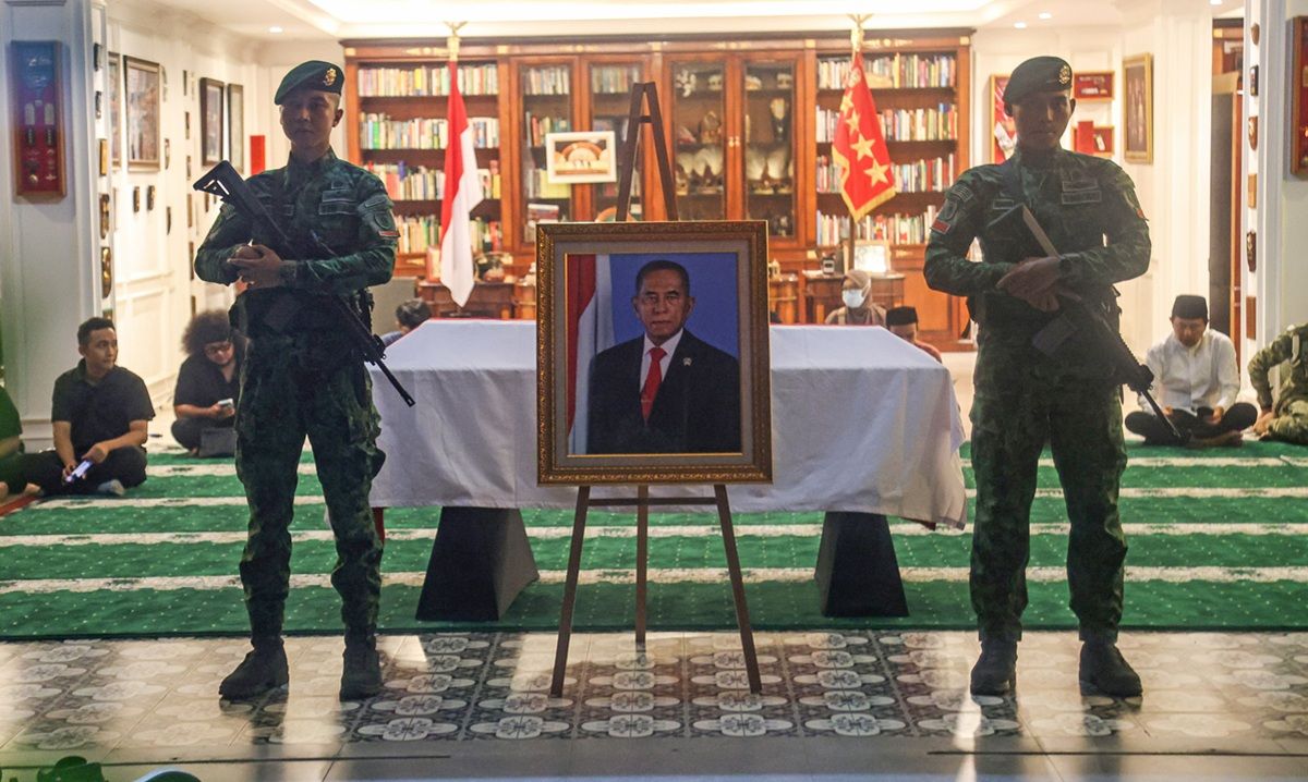 Prabowo Hadiri Persemayaman Ryamizard Ryacudu di Kemhan Sebelum Dimakamkan di TMP Kalibata