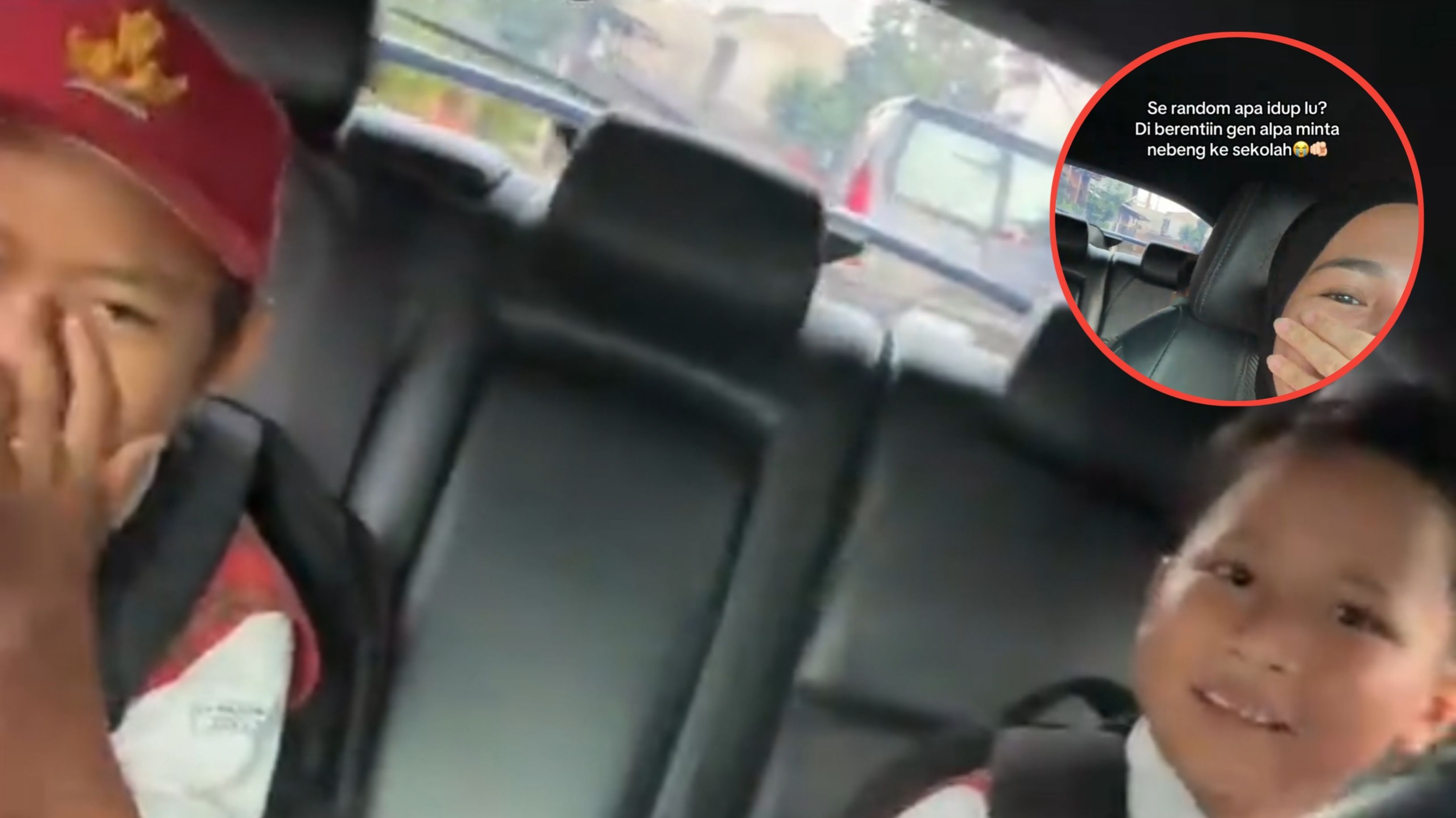 Bikin Ngakak, Dua Bocah SD Cegat Mobil dan Minta Diantar ke Sekolah