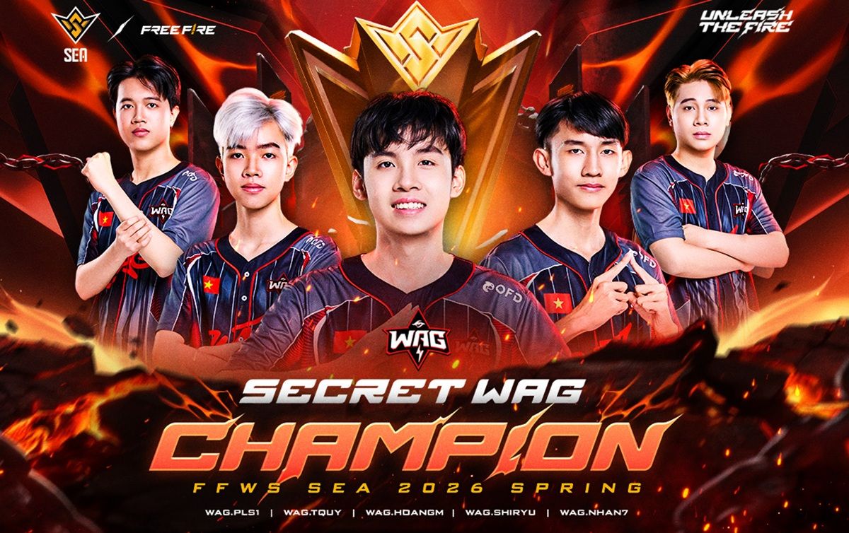 Secret WAG Juara FFWS SEA 2026 Spring, Tiga Tim Indonesia Lolos ke Esports World Cup 2026