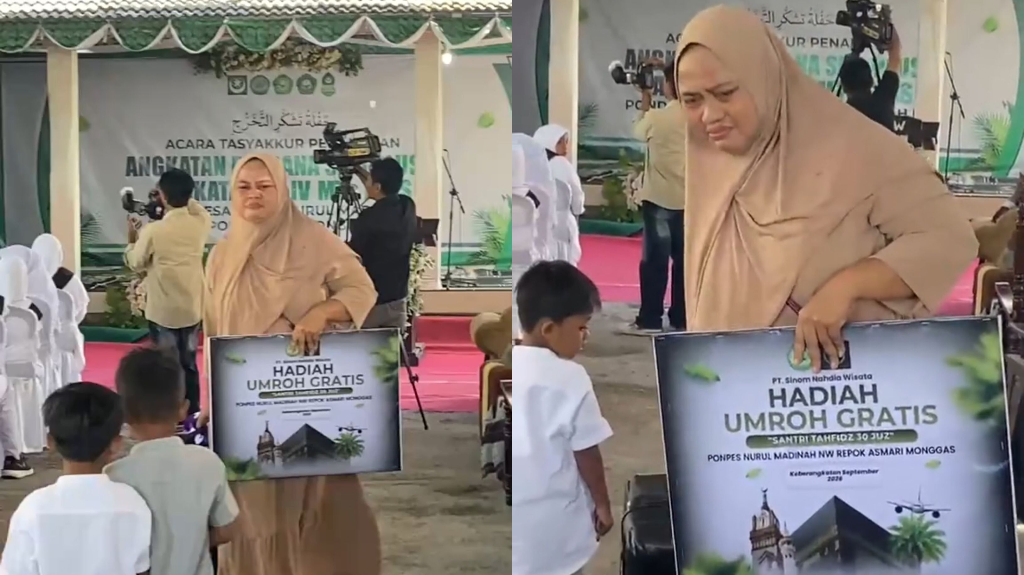 Hafal 30 Juz, Anak Kecil Ini Raih Hadiah Umroh untuk Keluarganya