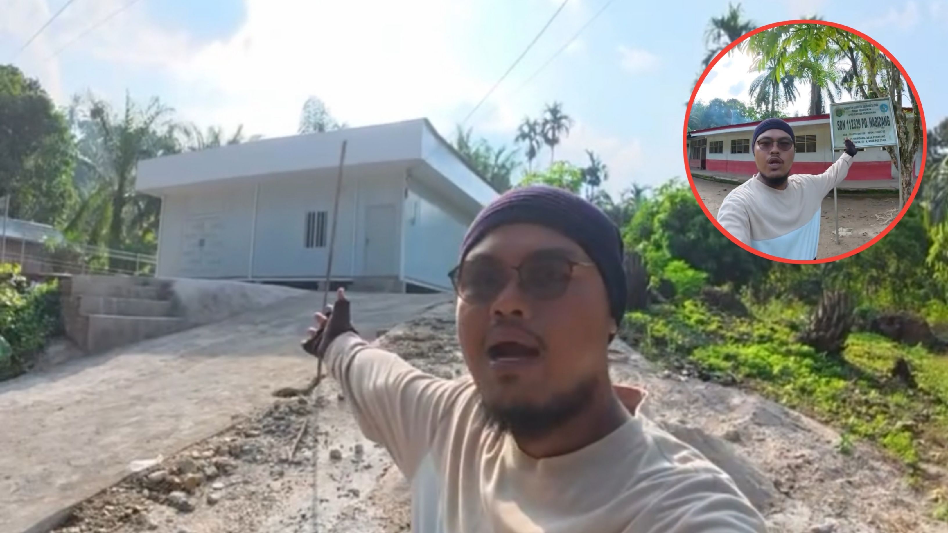 Pria Ini Soroti Kondisi SD di Padang yang Rusak, Berbanding Terbalik dengan Dapur MBG di Dekatnya