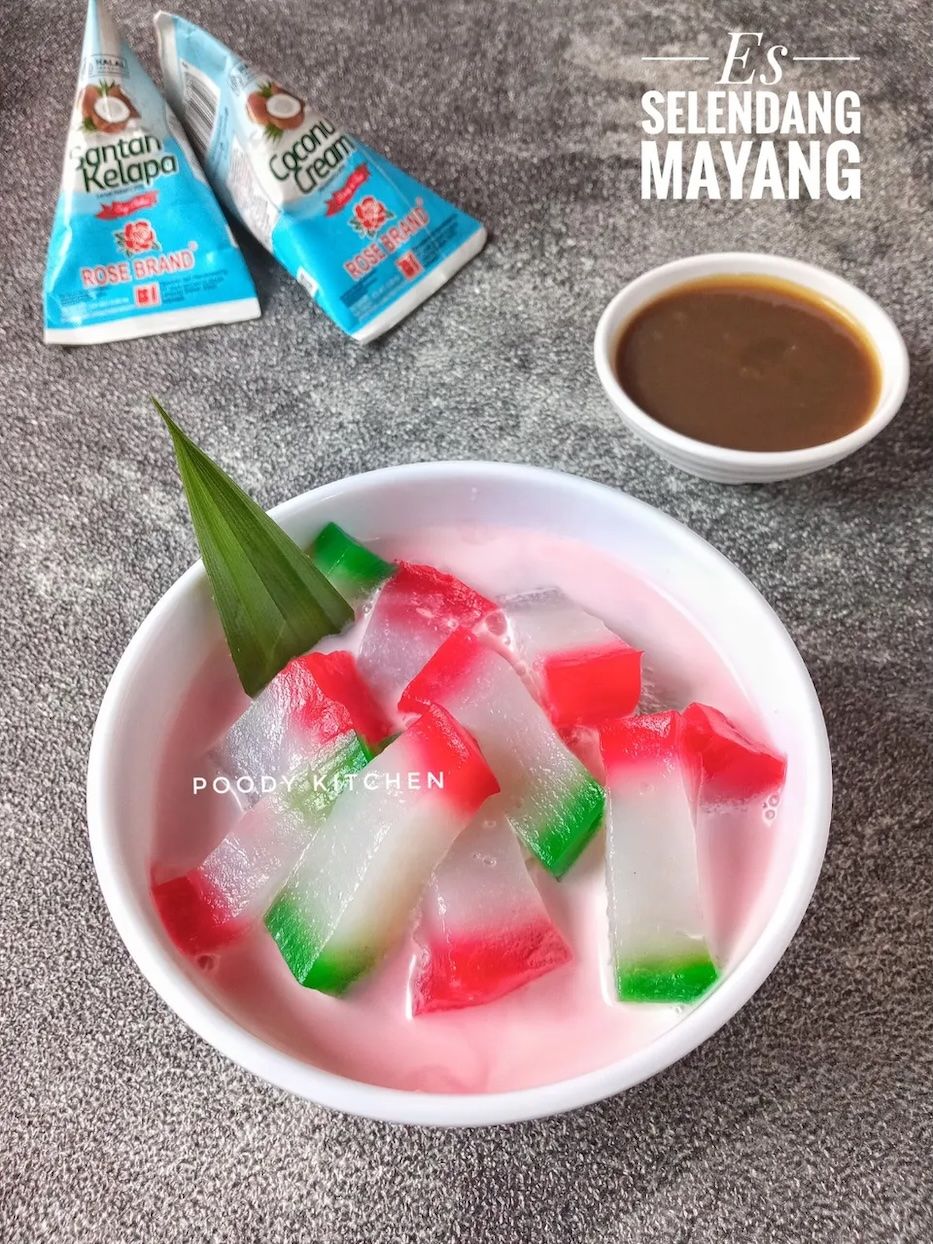 Perpaduan Kenyal, Gurih, dan Manis dalam Semangkuk Es Selendang Mayang