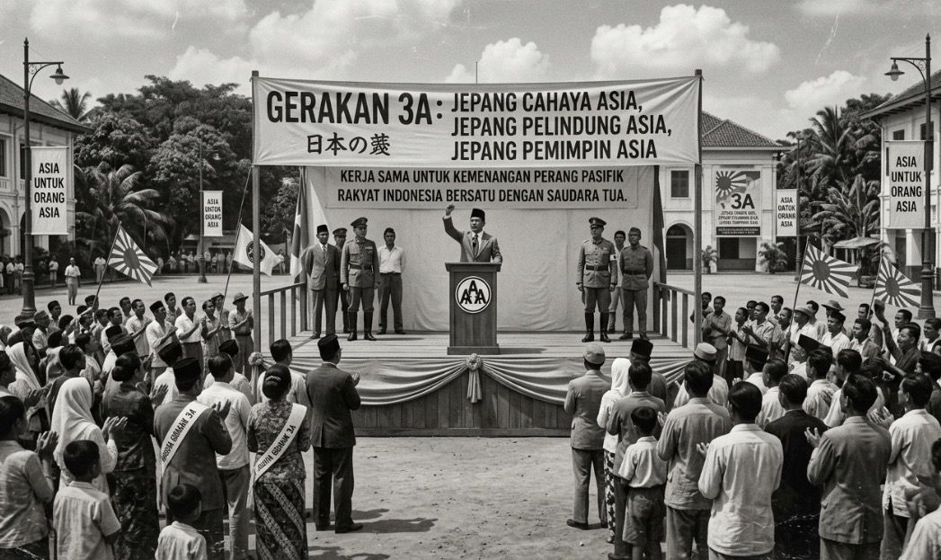Mengenal Gerakan 3A: Propaganda Jepang untuk Merebut Simpati Rakyat Indonesia
