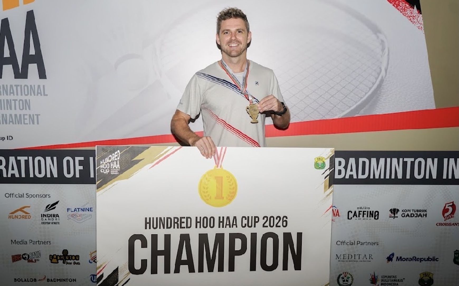 Pebulutangkis Legendaris Brice Leverdez Comeback Taklukkan Turnamen HUNDRED HOO HAA CUP 2026