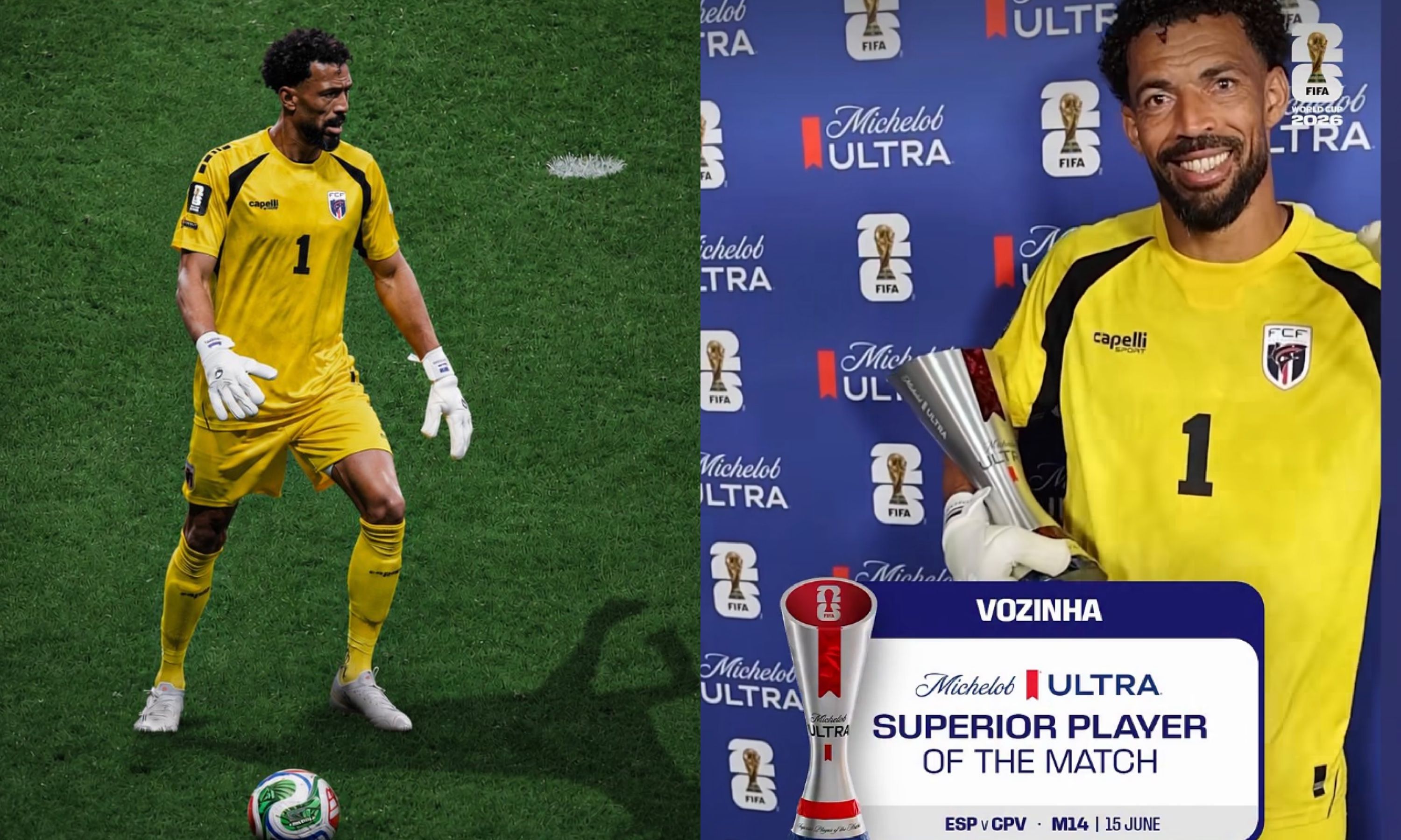 Vozinha, Kiper Cape Verde yang Jadi MVP Saat Lawan Spanyol di Piala Dunia 2026