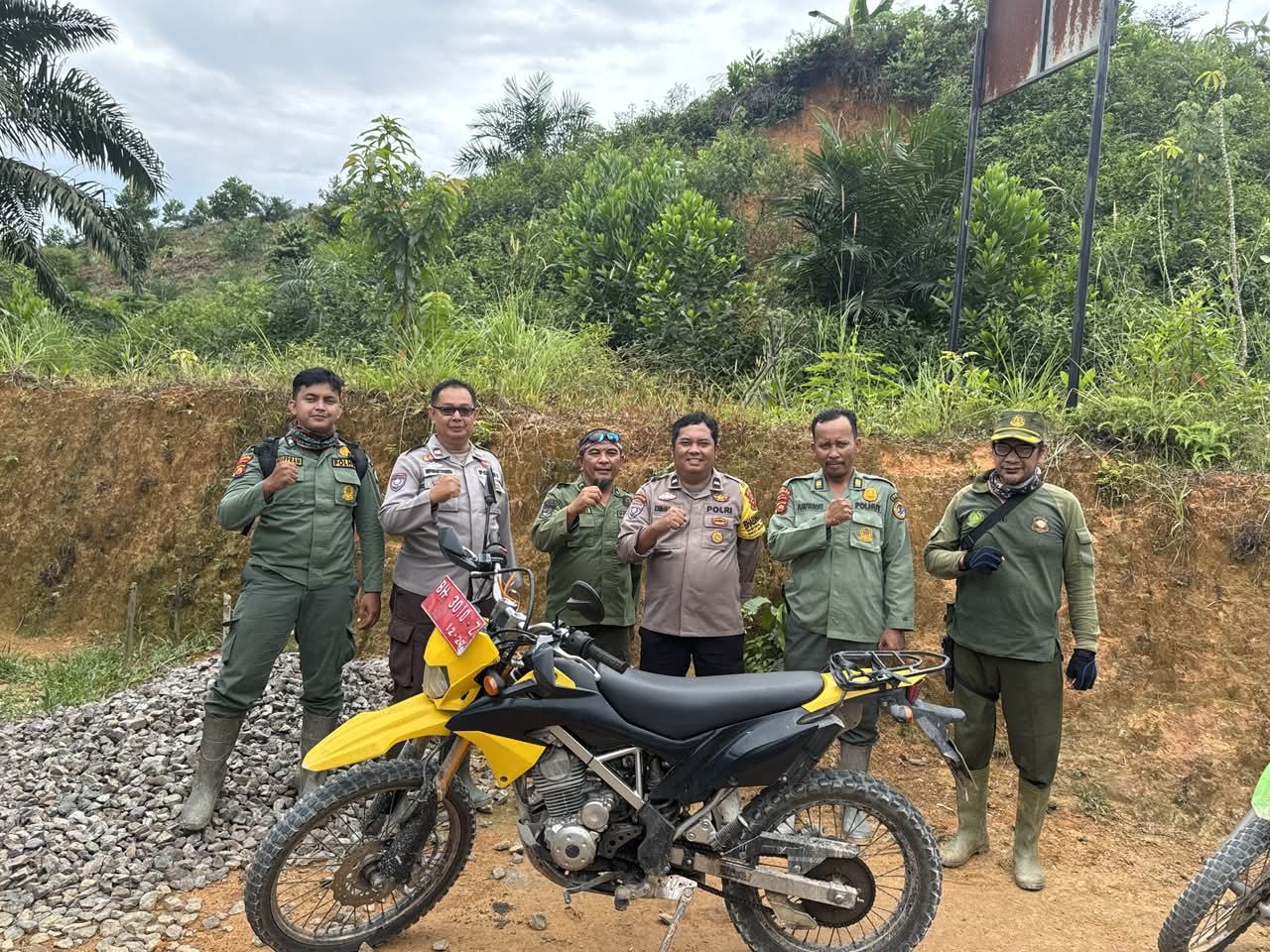 Gandeng Masyarakat Desa Suban, Polsek Tungkal Ulu dan Polhut TNBT Bersatu Cegah Karhutla