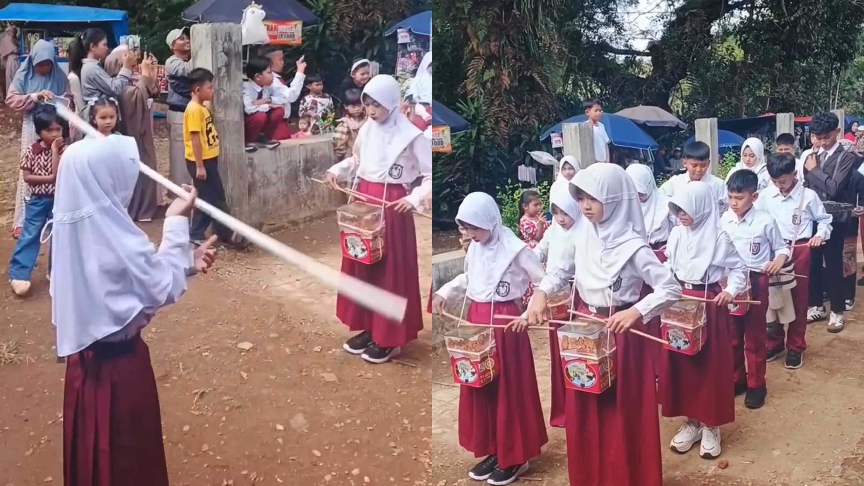 Kreativitas Guru Bikin Marching Band Siswa SD Ini Dapat Pujian Warganet