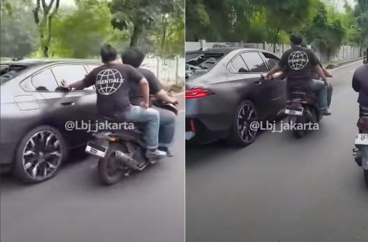 Kasus Viral BMW Listrik Tabrak Pemotor di Jakbar Berakhir Damai