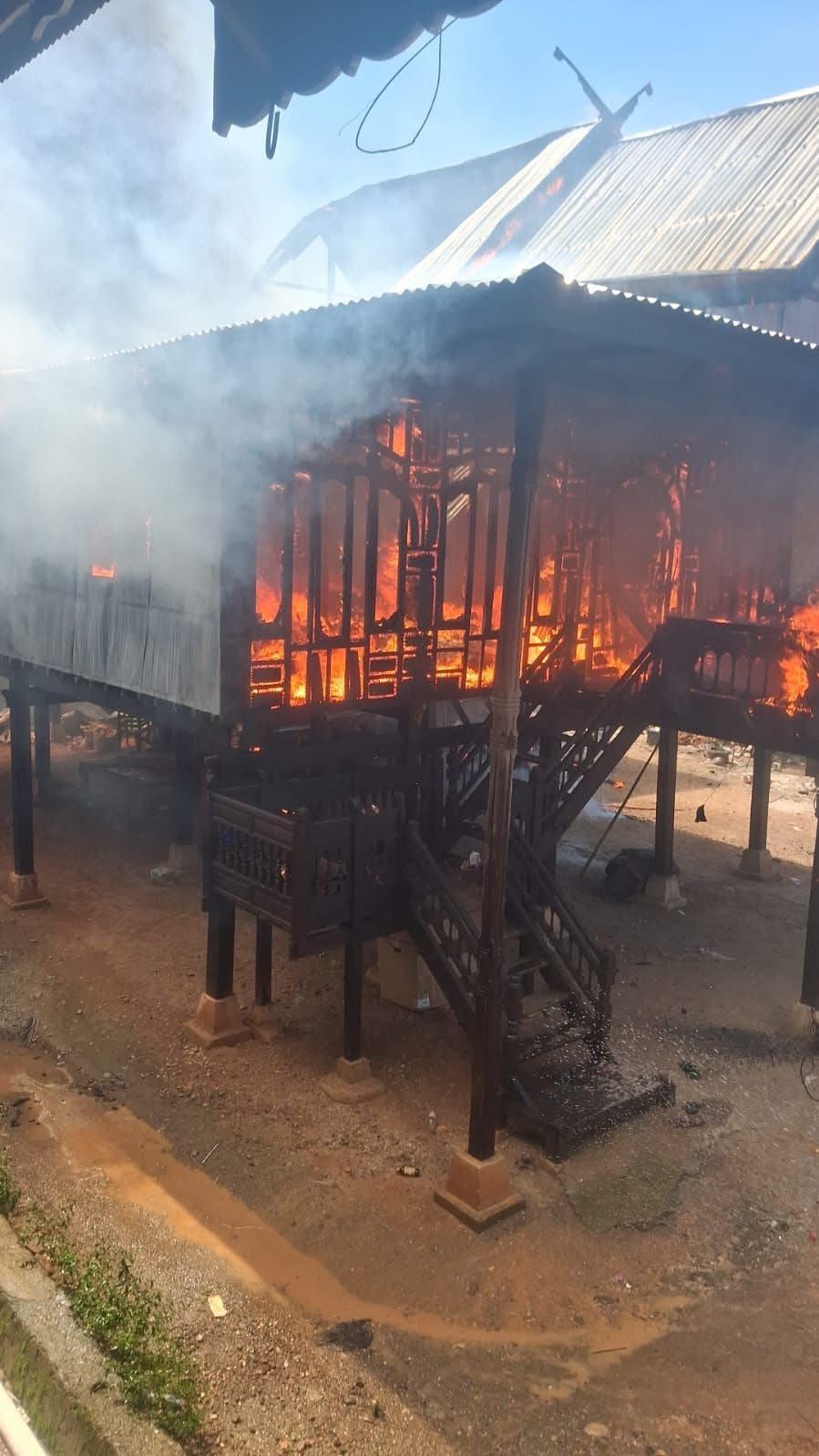 Kebakaran di Kecamatan Dua Pitue, Diduga Akibat Arus Pendek Listrik
