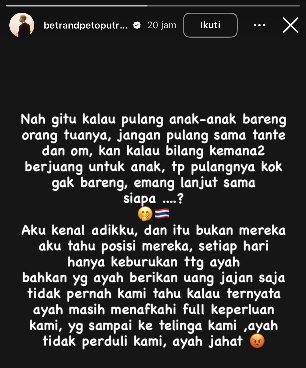 Betrand Peto Akui Sempat Percaya Penilaian Negatif tentang Ruben Onsu