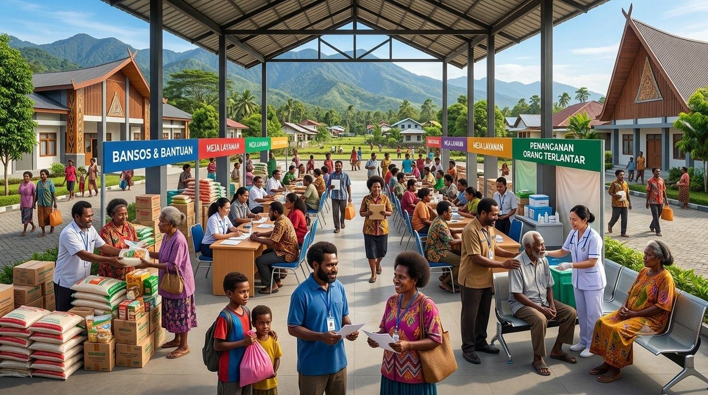 Warga Papua Bisa Akses Beragam Layanan Sosial, Dari Bansos Hingga Penanganan Orang Terlantar