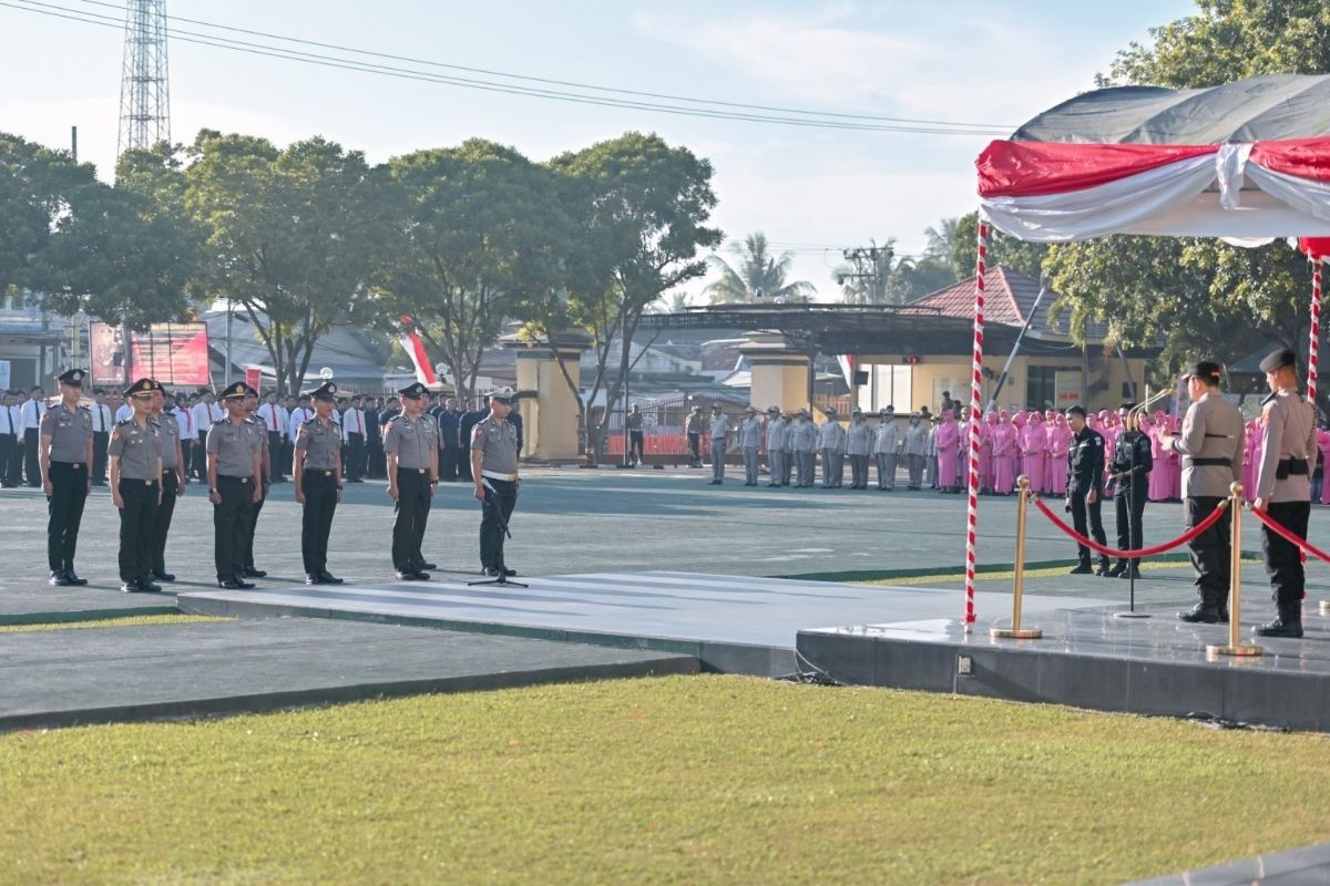 Kado Hari Bhayangkara ke-80, 551 Personel Polda Gorontalo Resmi Naik Pangkat