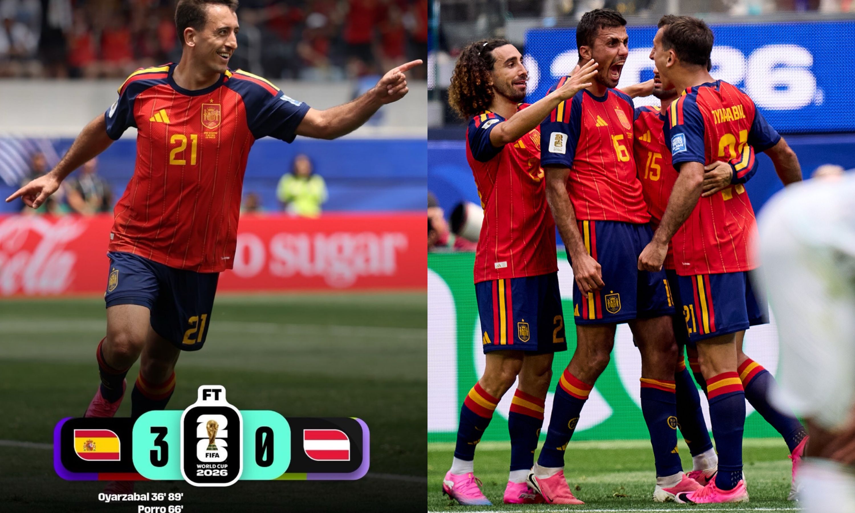 6 Fakta Pertandingan Spanyol vs Austria di Piala Dunia 2026: Skor Akhir 3-0, Vamos Espana!