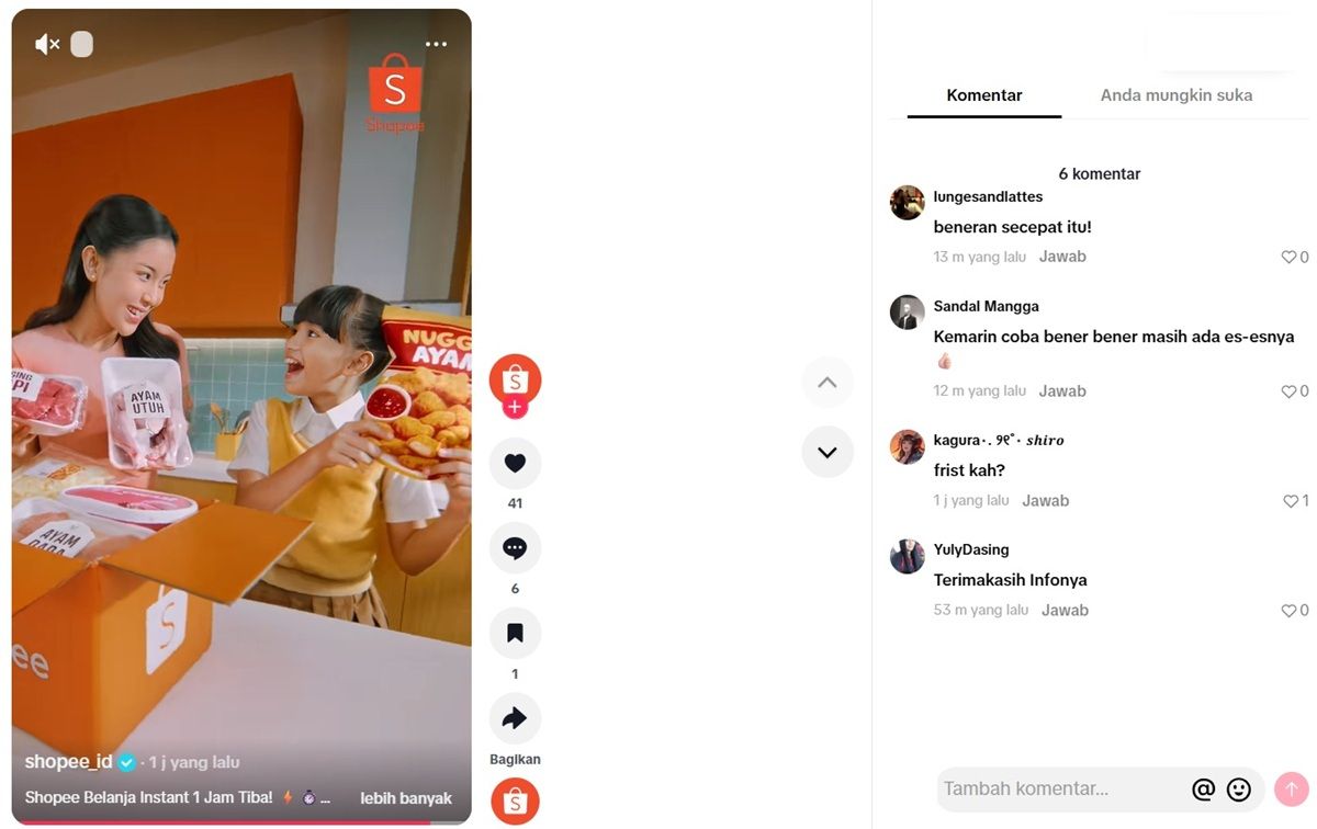 Shopee Belanja Instant 1 Jam Tiba Permudah Belanja Kebutuhan Harian, Penyelamat saat Kepepet