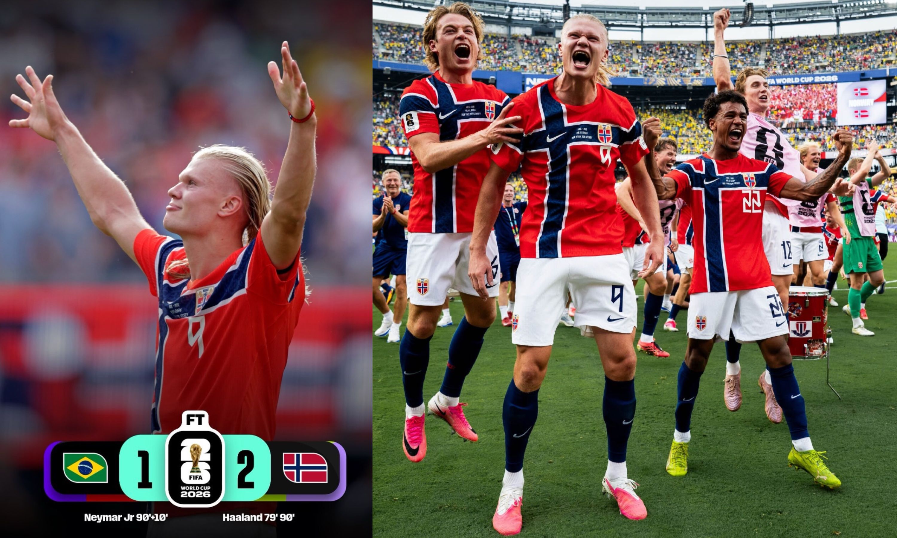 7 Fakta Pertandingan Brasil vs Norwegia di Piala Dunia 2026: Brace Haaland Jadi Sorotan