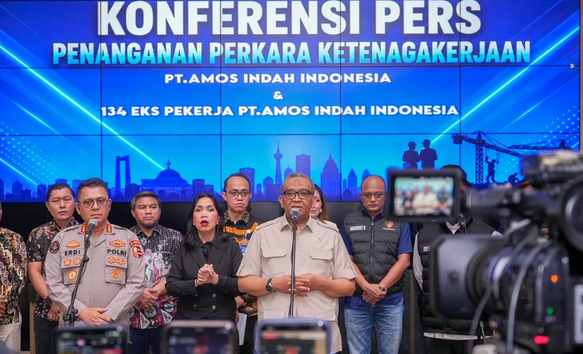 Kemnaker dan Polri Mediasi Sengketa PHK PT Amos Indah Indonesia, 134 Pekerja Terima Hak Pesangon