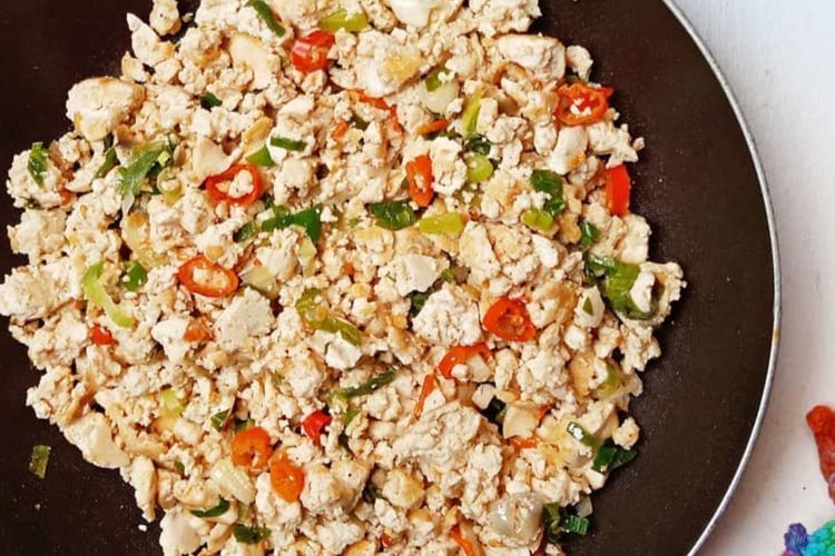 Tumis Tahu Hancur Saus Tiram Untuk Lauk Makan Sore Ini