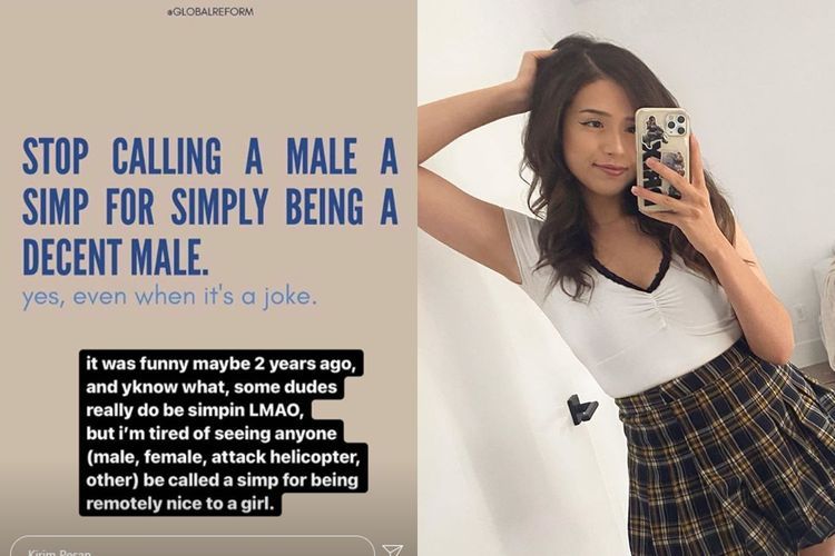 Streamer Pokimane Tanggapi Penggunaan Kata Simp yang Disebut Sudah Kelewat Batas