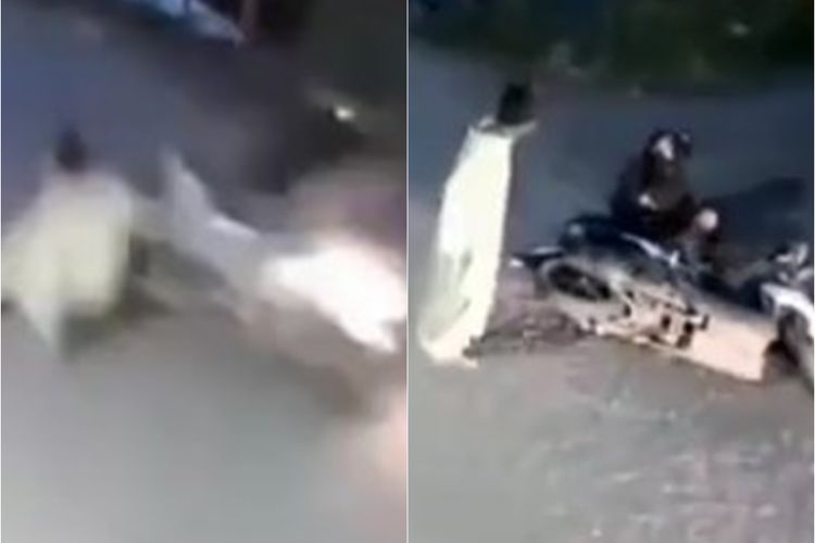 Nyeberang Tanpa Lihat Kanan-Kiri, Wanita Ini Malah Marah-Marah saat Ditabrak