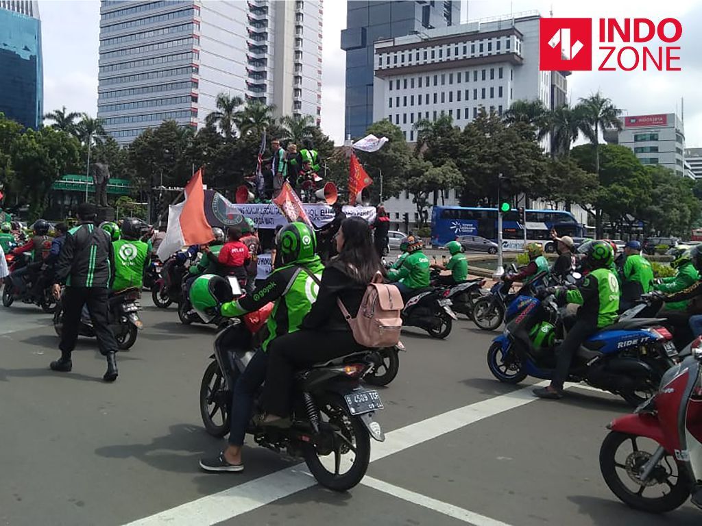 Ada Demo Ojol Hari Ini di Jakpus, 1.541 Personel Gabungan Dikerahkan
