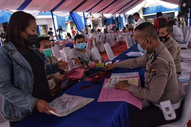 Pemutihan Denda Pajak Kendaraan di Sumut, Berikut Foto-fotonya