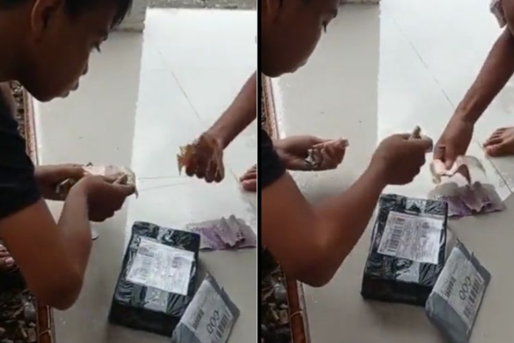 Aksi Bocah Bayar Paket COD Usai Pecahkan Celengan Ini Tuai Pujian