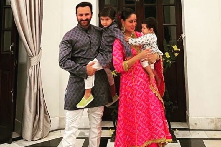 Perjuangan Kareena Kapoor Foto Keluarga dengan Suami dan Anaknya di Pernikahan Alia Bhat