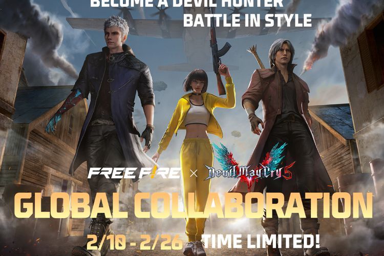 Free Fire x Devil Mary Cry 5 Hadirkan Karakter Dante dan Nero, Claim Sekarang!