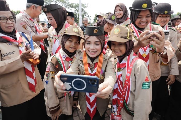 Siti Atikoh: Gerakan Pramuka Dapat Mencegah Kasus Bullying