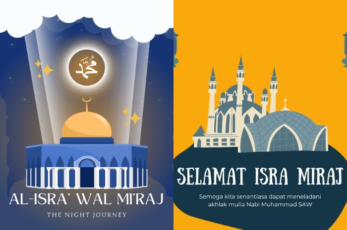 11 Contoh Gambar Poster Isra Miraj 2024, Bisa untuk Anak SD!
