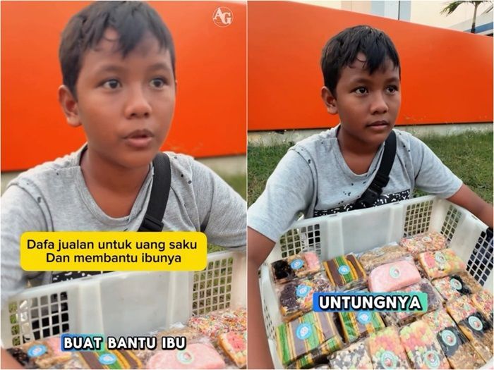 Kisah Daffa, Bocah Berprestasi dari Bangkalan yang Viral Karena Berjualan Kue Demi Bantu Ibunya