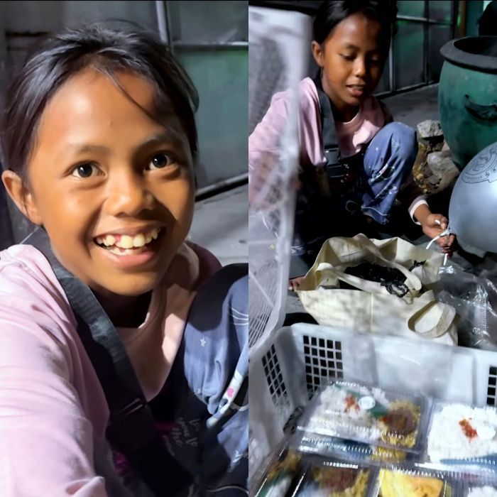 Viral, Bocah SD Jualan Nasi hingga Larut Malam Bikin Warganet Terharu hingga Ingin Bantu