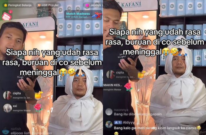 Viral, Penjual Kain Kafan Live di TikTok: Buruan CO Sebelum Meninggal