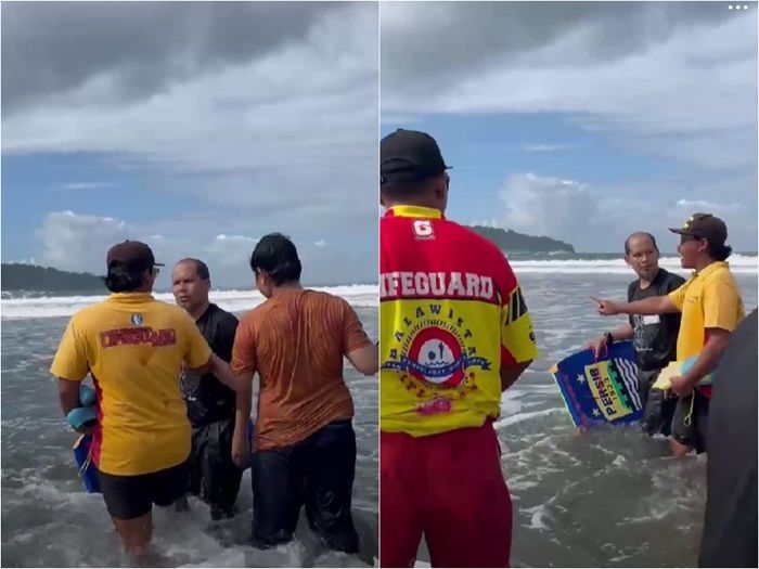 Viral Penjaga Pantai Pangandaran Nyaris Adu Jotos dengan Pengunjung yang Ngotot Berenang di Zona Bahaya