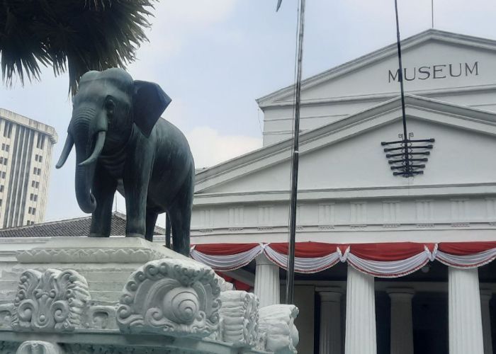 Sejarah Patung Gajah di Depan Museum Nasional, Ternyata Hadiah dari Thailand Ratusan Tahun Lalu