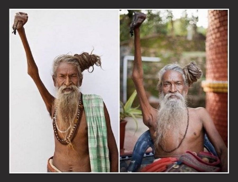 Kisah Seorang Pria asal India yang Tangannya Selalu Diangkat Selama Hampir 50 Tahun, Ini Alasannya