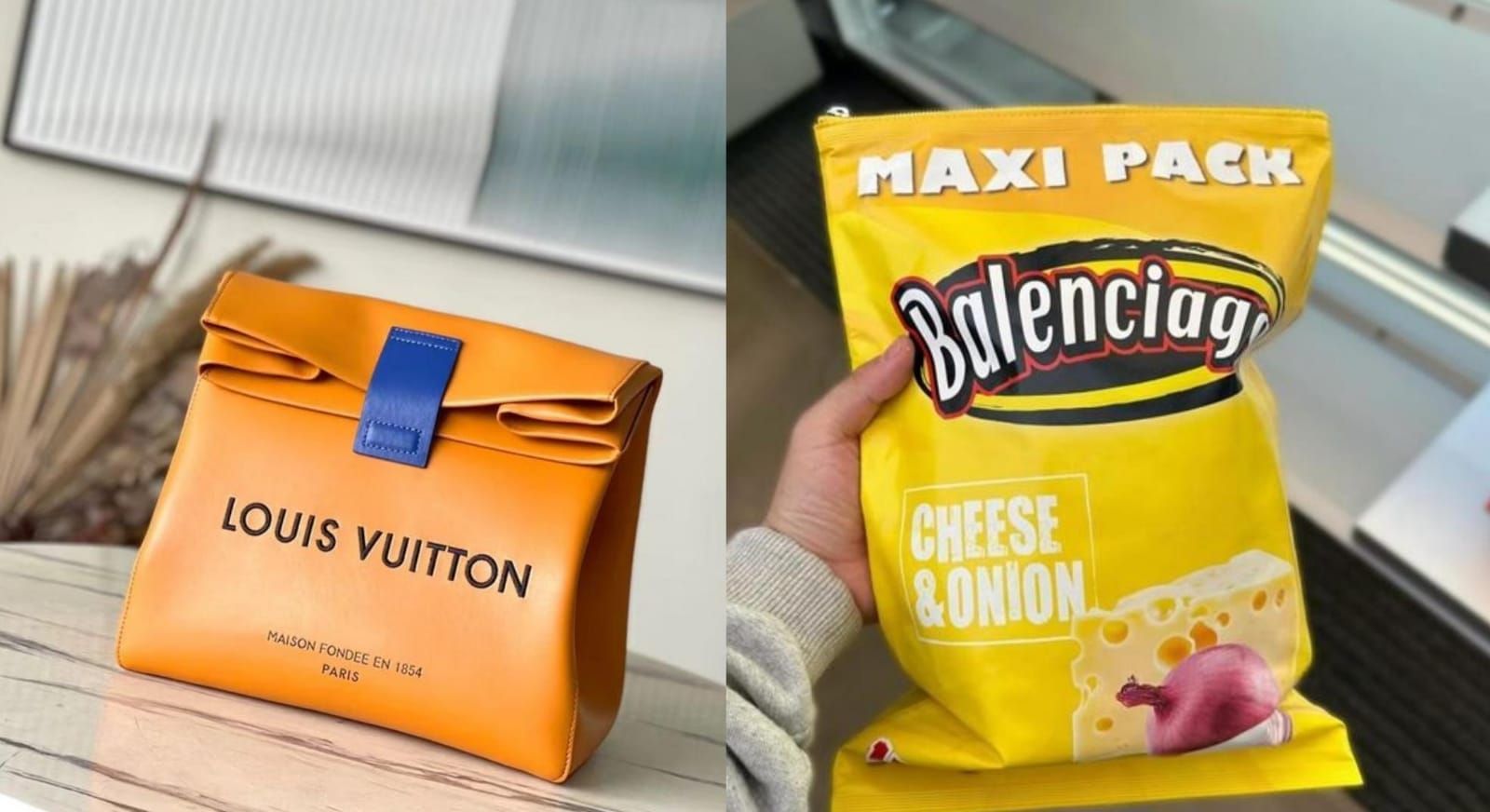 Terinspirasi dari Bungkus Makanan, Harga Tas Branded Louis Vuitton dan Balenciaga Ini Setara 2 Unit Motor Nmax